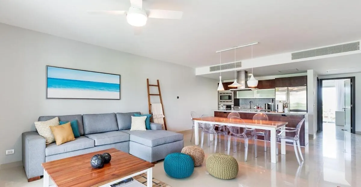 Luxury Ocean View Condo In Mareazul Beach Front - Almajuma House Playa del Carmen Lejlighed